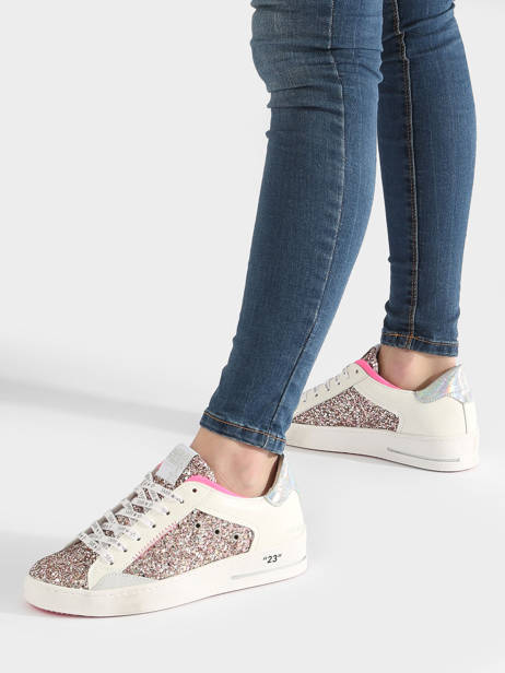 Sneakers Uit Leder Semerdjian Roze women HOV11581 ander zicht 2