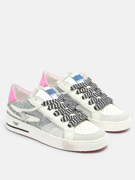 Sneakers Uit Leder Semerdjian Zilver women VAN11732 ander zicht 4