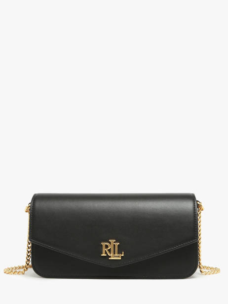 Sac Porté épaule Sawyer Cuir Lauren ralph lauren Noir sawyer 31934746