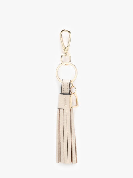 Porte-clefs Cuir Etrier Beige tradition ETRA903M