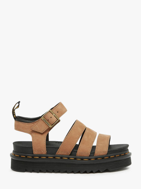 Sandalen Uit Leder Dr martens Bruin women 31735439