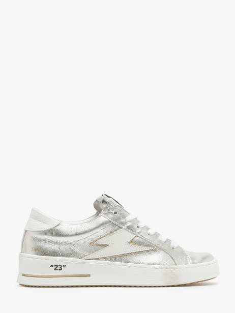 Sneakers Uit Leder Semerdjian Zilver women MAYA7992