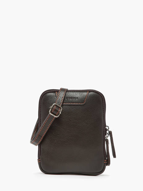 Cross Body Tas S Foulonné Leder Etrier Bruin foulonne 42133