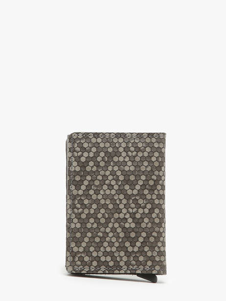 Porte-cartes Hexagon Cuir Secrid Gris hexagon SHE vue secondaire 3