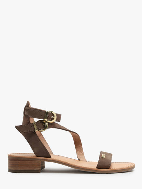 Sandales En Cuir Les tropeziennes Marron women HOCNEY