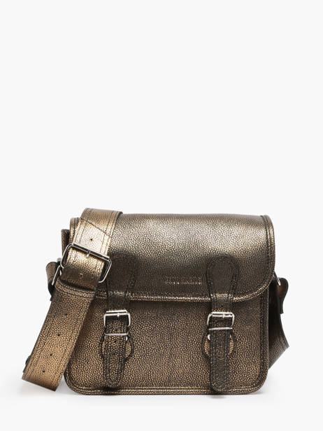 Cross Body Tas La Sacoche S Granite Leder Paul marius Goud granite SACOSGRA