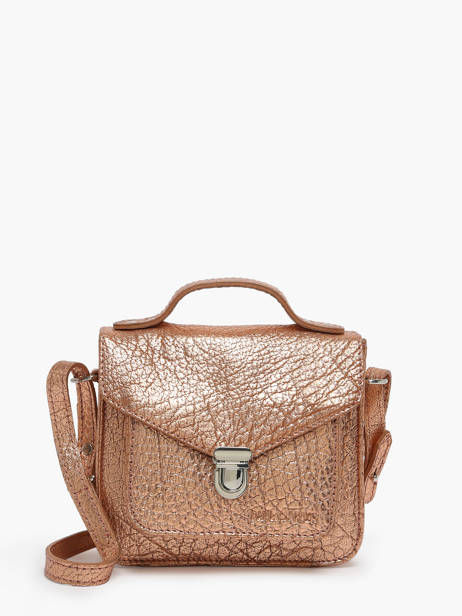 Sac Bandoulière Mademoiselle George Xs Cuir Paul marius Rose vintage GEORGEXS