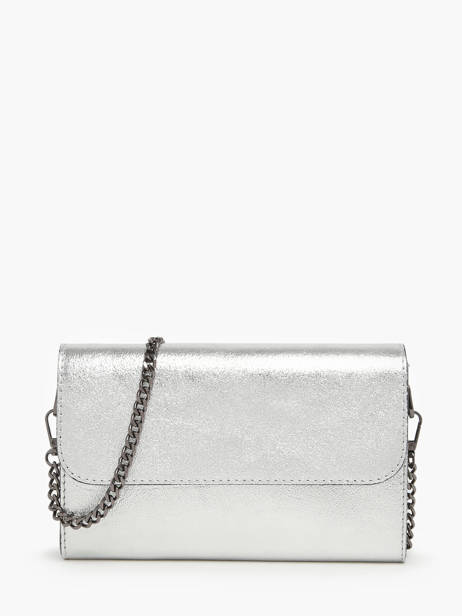 Cross Body Tas Nine Leder Milano Zilver nine NI23064N