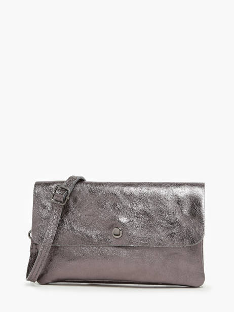 Sac Bandoulière Nine Cuir Milano Gris nine NI23067