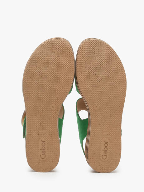 Sandalen Met Platformzool Uit Leder Gabor Groen women 31 ander zicht 3