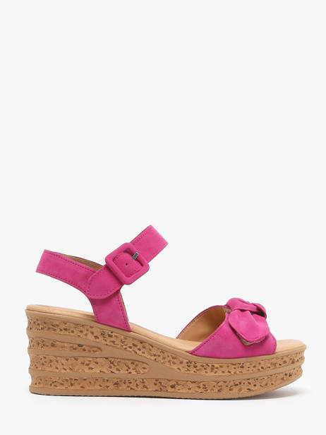 Sandalen Met Platformzool Uit Leder Gabor Roze women 10