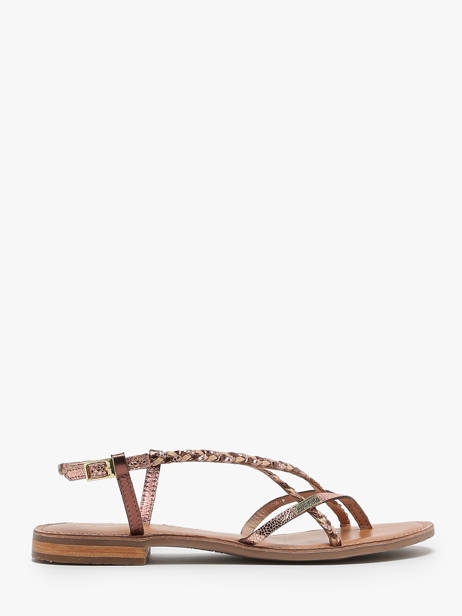 Open Sandalen Uit Leder Les tropeziennes Bruin women MONASTRE