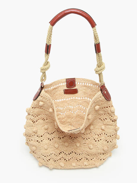 Sac Porté épaule Hobo Vanessa bruno Beige hobo 84V40746 vue secondaire 3