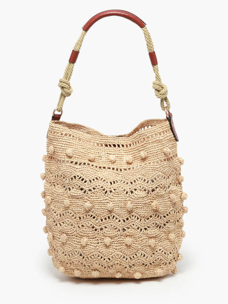 Sac Porté épaule Hobo Vanessa bruno Beige hobo 84V40746 vue secondaire 4