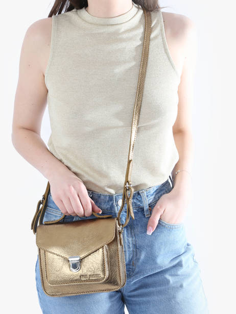 Cross Body Tas  Mademoiselle George Xs Leder Paul marius Goud vintage GEORGEXS ander zicht 1