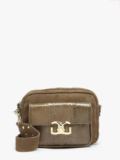 Cross Body Tas Donna Leder Great by sandie Groen donna LAM