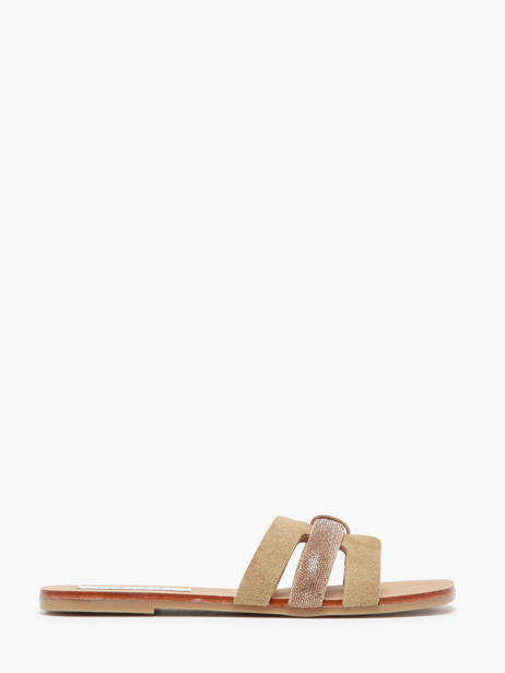 Slippers Uit Leder Steve madden Beige women 11002559