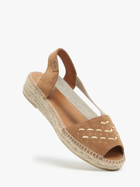 Espadrilles En Cuir Toni pons Marron women EDITH vue secondaire 1