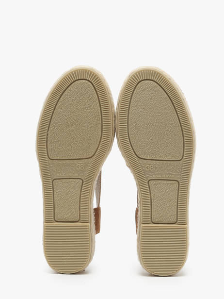 Espadrilles Uit Leder Toni pons Bruin women EDITH ander zicht 3