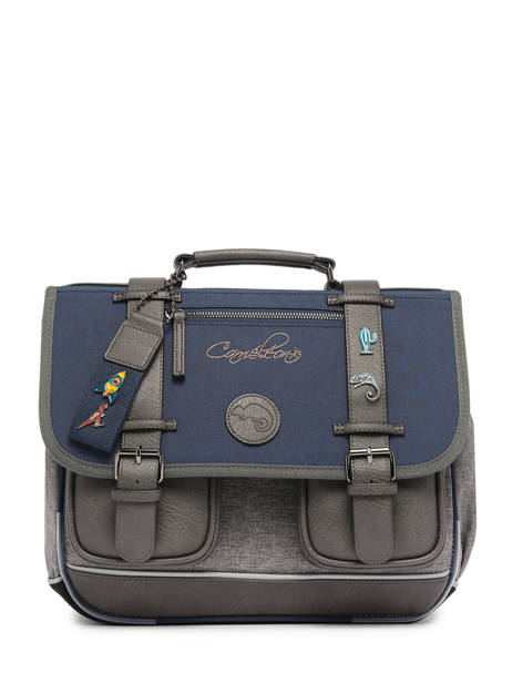 Cartable 2 Compartiments Cameleon Violet vintage pin's CA35 vue secondaire 7