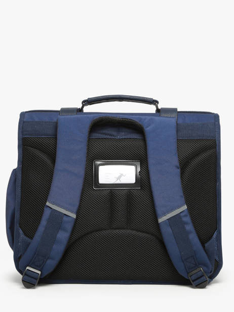 Cartable 3 Compartiments Cameleon Bleu vintage family boulanger CA41 vue secondaire 4