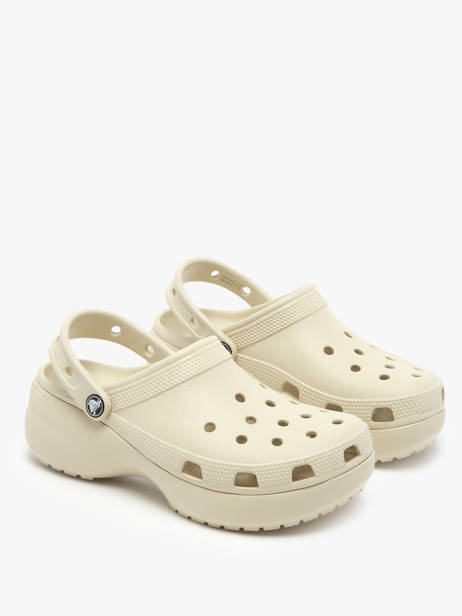Slippers Classic Platform Clog Crocs Beige women 206750 ander zicht 1
