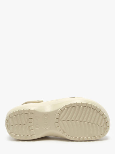 Slippers Classic Platform Clog Crocs Beige women 206750 ander zicht 4
