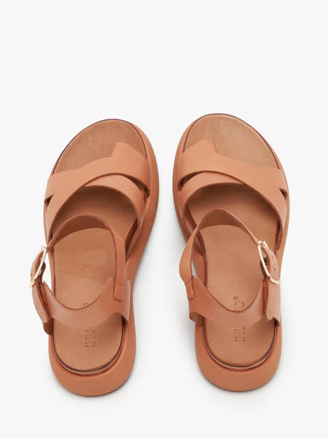 Sandalen Uit Leder Inuovo Groen women A96002 ander zicht 3