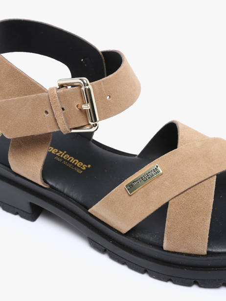 Sandalen Uit Leder Les tropeziennes Bruin women TIHASUED ander zicht 1