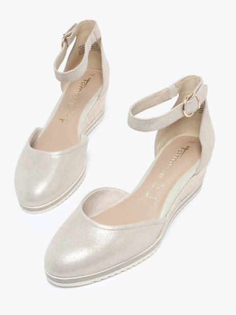 Pumps Met Platformzool Uit Leder Tamaris Goud women 42 ander zicht 1