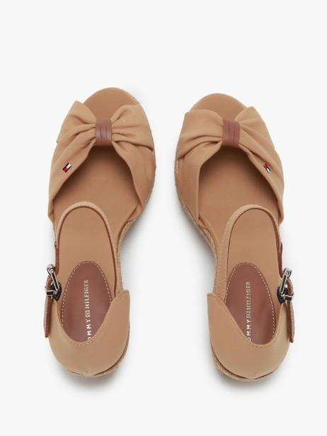 Sandalen Met Platformzool Tommy hilfiger Beige women 4785RBL ander zicht 3