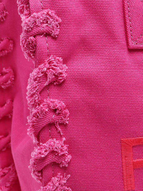 Schoudertas Logo Shopper Katoen Pinko Roze logo shopper A1WQ ander zicht 5