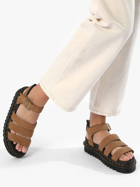 Sandalen Uit Leder Dr martens Bruin women 31735439 ander zicht 2