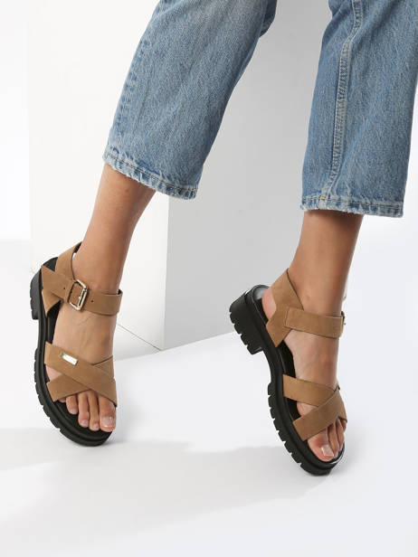 Sandalen Uit Leder Les tropeziennes Bruin women TIHASUED ander zicht 2