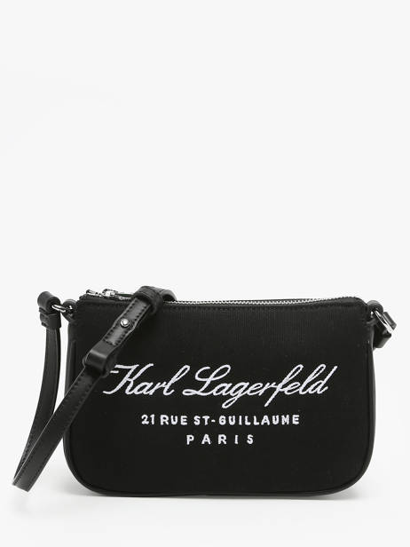 Sac Bandoulire Hotel Karl Coton Karl lagerfeld Noir hotel karl 241W3206