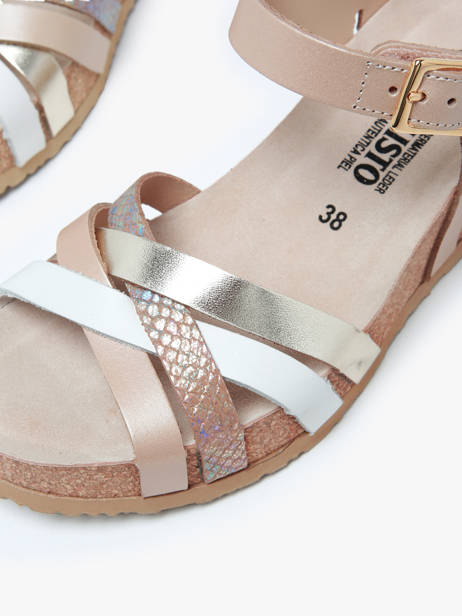 Sandalen Met Sleehak Uit Leder Mephisto Beige women P5144297 ander zicht 1