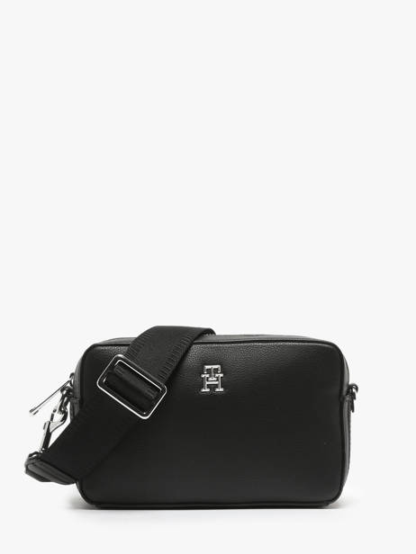 Sac Bandoulière Th Essential Polyester Recyclé Tommy hilfiger Noir th essential AW15724