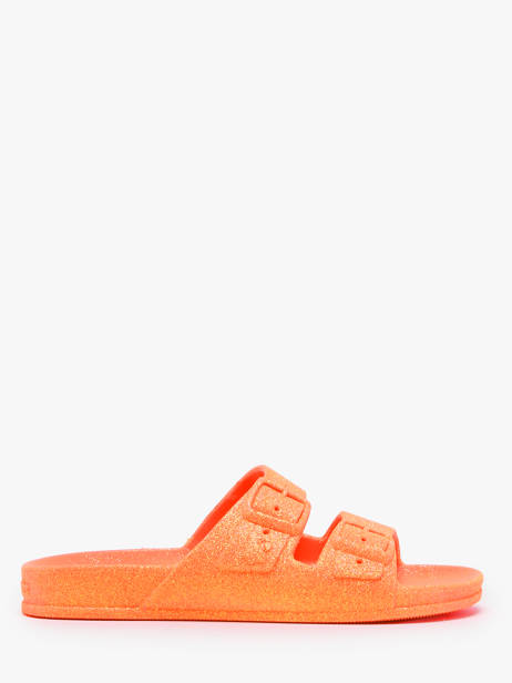 Claquettes Cacatoes Orange women NEON