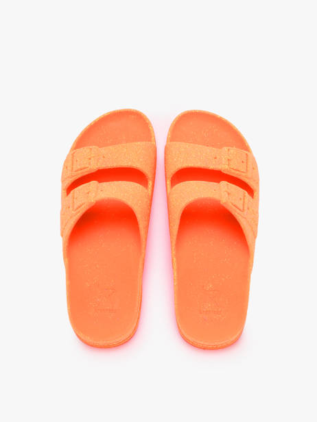 Claquettes Cacatoes Orange women NEON vue secondaire 3