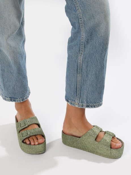 Slippers Caipirinha Glitter Cacatoes Veelkleurig accessoires CAIPIRIN ander zicht 2