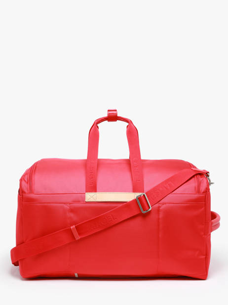 Sac 48h Néo Partance Polyester Recyclé Et Cuir Lancel Rouge neo partance A12974 vue secondaire 3