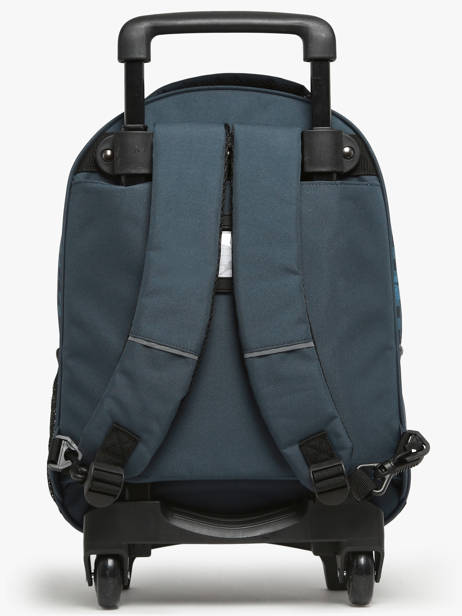 Rugzak Op Wieltjes Cameleon Blauw actual AUD-PIQU ander zicht 4