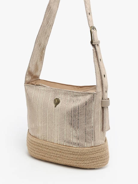 Shoppingtas Guimauve Le voyage en panier Beige guimauve PM750 ander zicht 2