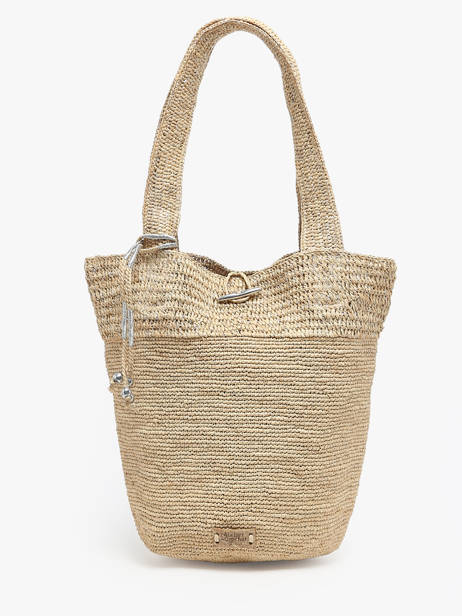 Handtas L'atelier Du Crochet Raphia Le voyage en panier Wit l'atelier du crochet AM772