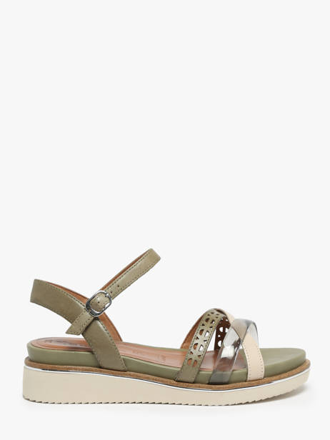 Sandalen Uit Leder Tamaris Groen accessoires 42