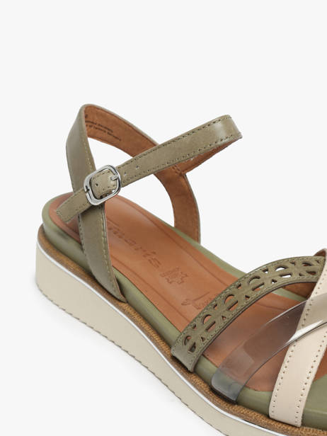 Sandalen Uit Leder Tamaris Groen accessoires 42 ander zicht 1