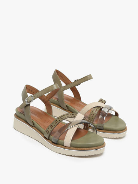 Sandalen Uit Leder Tamaris Groen accessoires 42 ander zicht 2