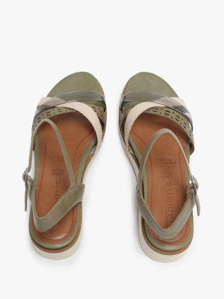 Sandalen Uit Leder Tamaris Groen accessoires 42 ander zicht 3