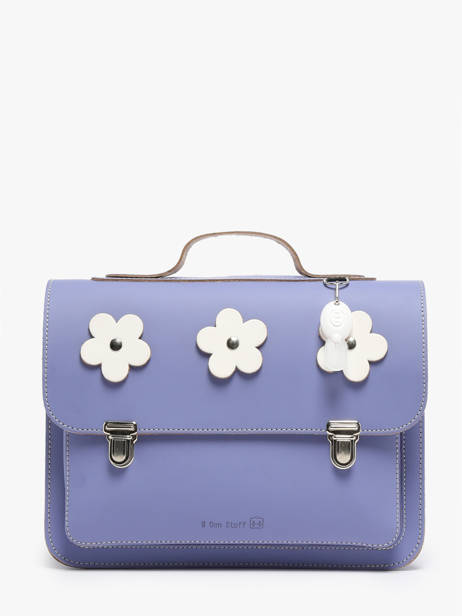 Boekentas Flowers Leder Own stuff Violet preschool 14FLOW