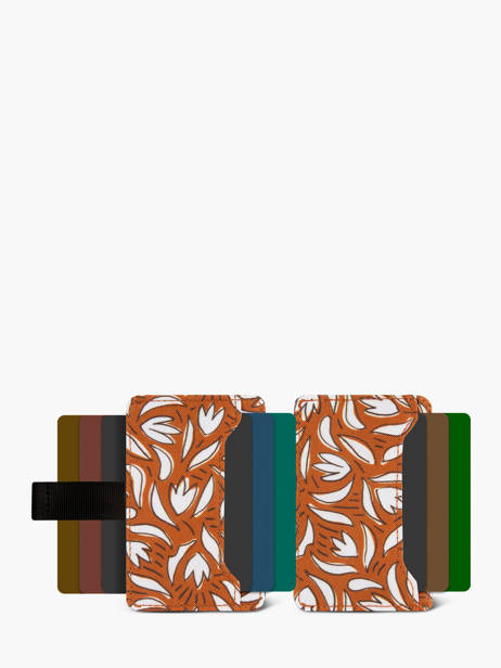 Kaarthouder Cabaia Oranje accessoire MINIWALL ander zicht 1